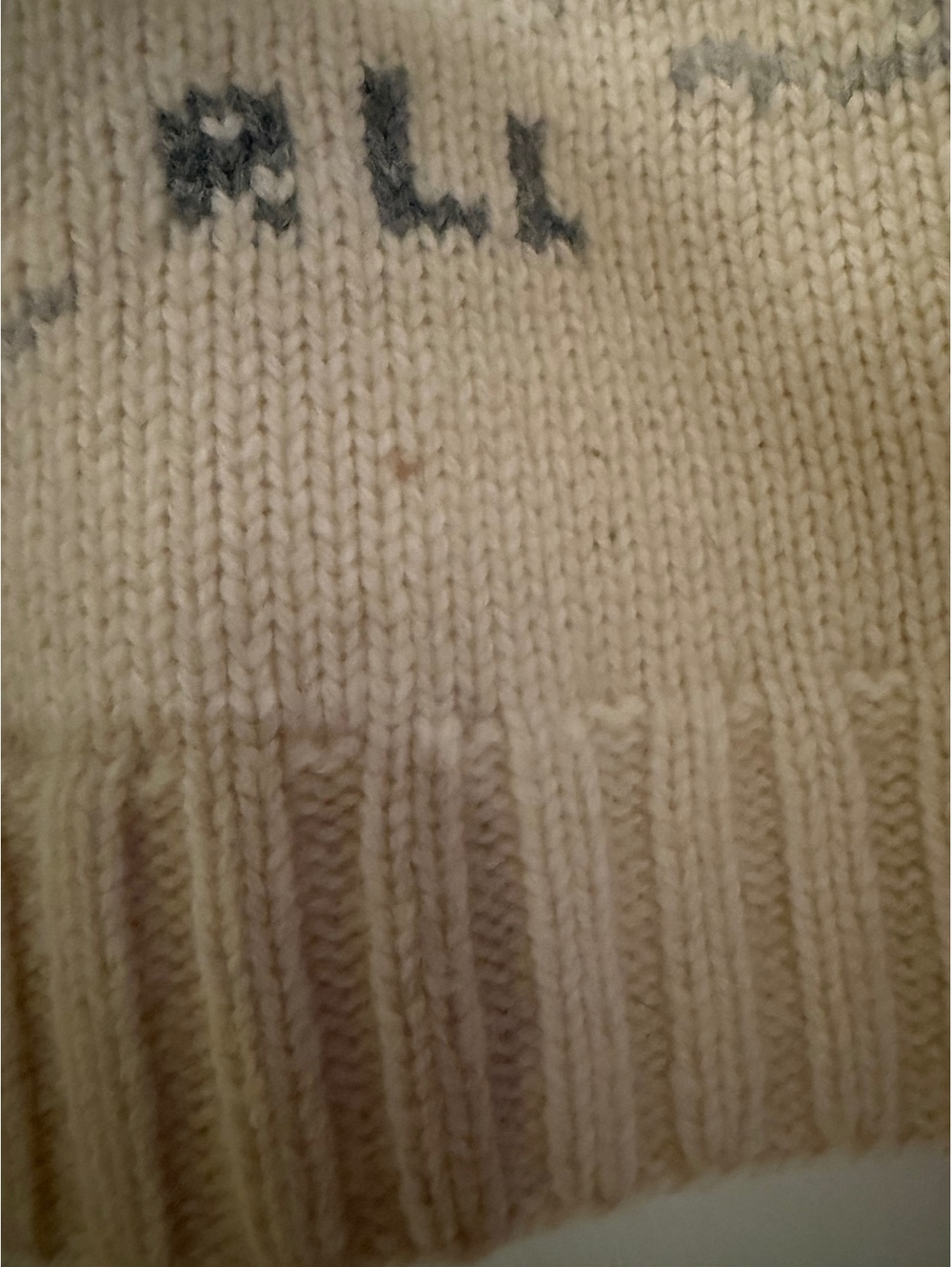 Lauren Ralph Lauren Hand Knit 100% Lambswool Winter Sleigh Scene Hooded Sweater - Picture 5 of 5